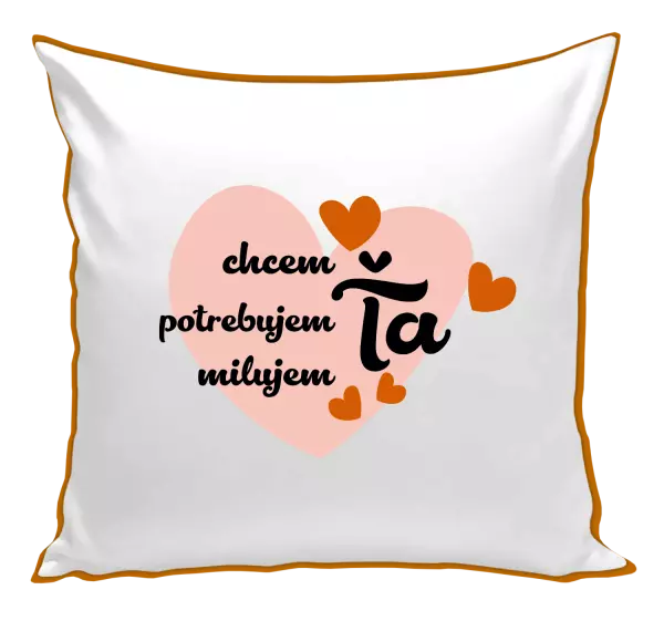 Vankúš Chem,potrebujem,milujem ťa