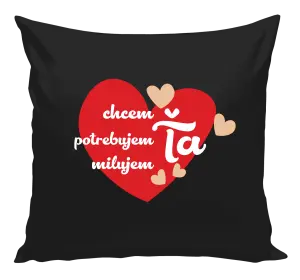 Vankúš Chem,potrebujem,milujem ťa