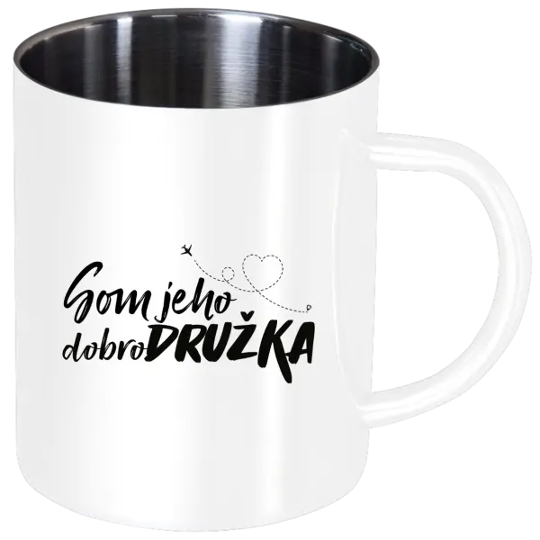 Nerezový hrnček Som jeho dobrodružka