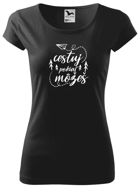 Dámske tričko Cestuj pokiaľ môžeš