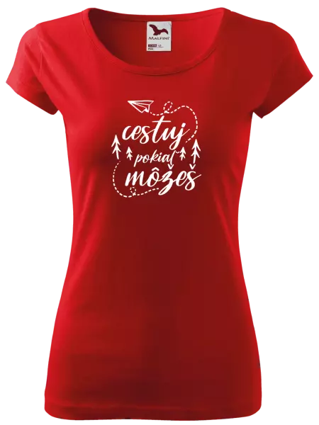 Dámske tričko Cestuj pokiaľ môžeš