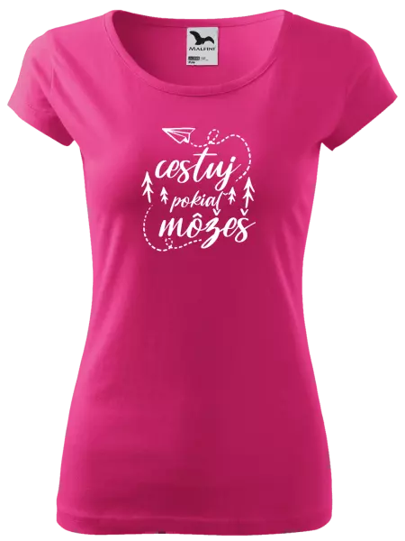 Dámske tričko Cestuj pokiaľ môžeš