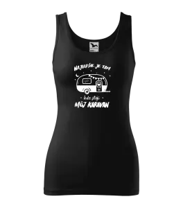 Dámske tielko Najlepšie je tam kde stojí môj karavan