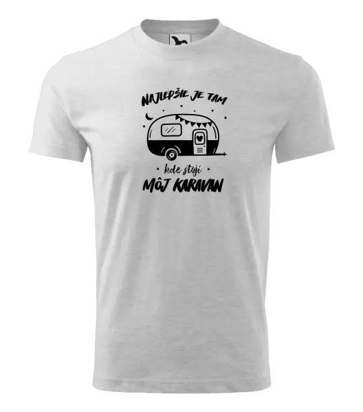 Detské tričko Najlepšie je tam kde stojí môj karavan
