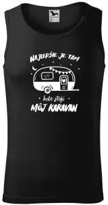 Pánske tielko Najlepšie je tam kde stojí môj karavan