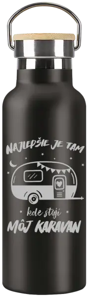 Termofľaška Najlepšie je tam kde stojí môj karavan