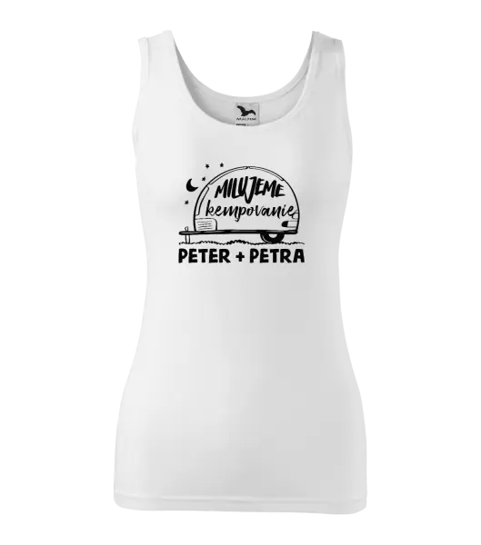 Dámske tielko Milujeme kempovanie