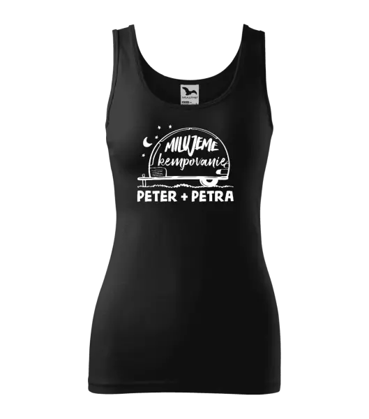 Dámske tielko Milujeme kempovanie