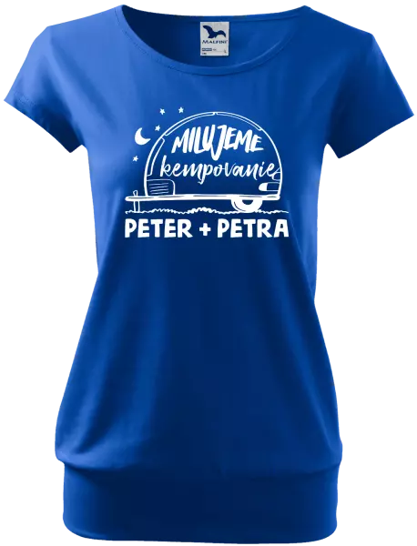 Dámske tričko Milujeme kempovanie