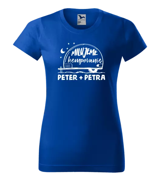 Dámske tričko Milujeme kempovanie