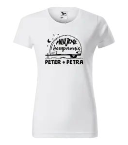 Dámske tričko Milujeme kempovanie