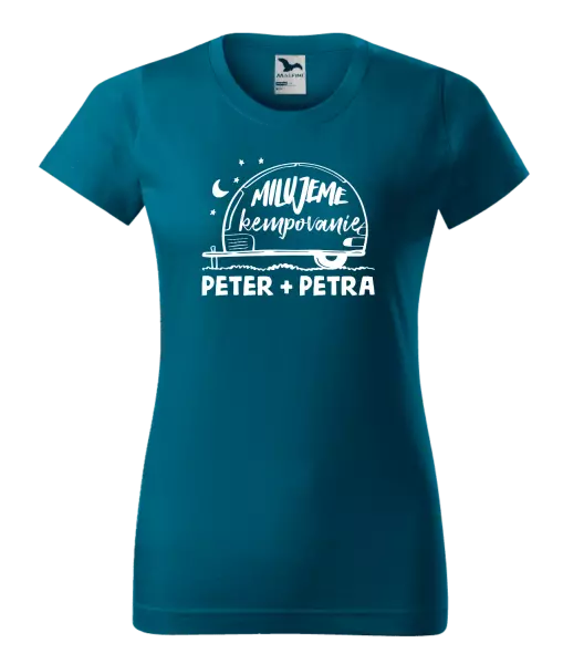 Dámske tričko Milujeme kempovanie