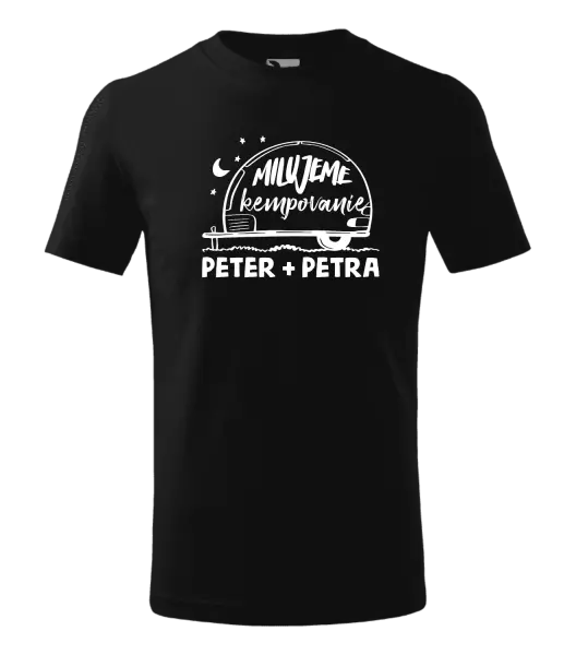 Detské tričko Milujeme kempovanie