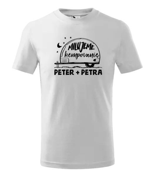 Detské tričko Milujeme kempovanie