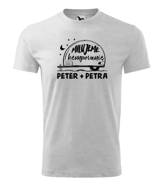 Detské tričko Milujeme kempovanie