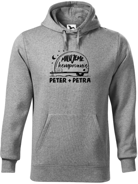 Pánska mikina Milujeme kempovanie