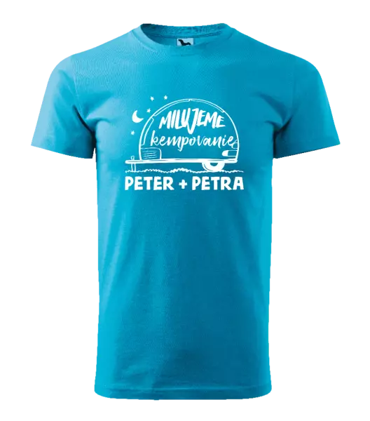 Pánske tričko Milujeme kempovanie