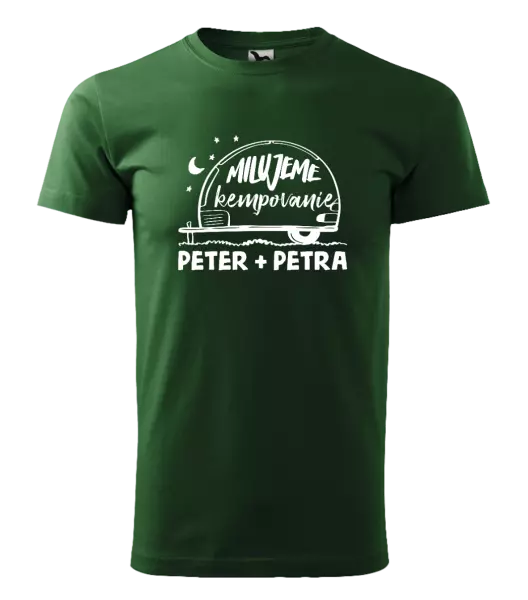 Pánske tričko Milujeme kempovanie