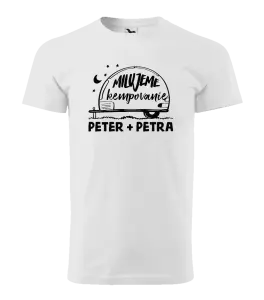 Pánske tričko Milujeme kempovanie