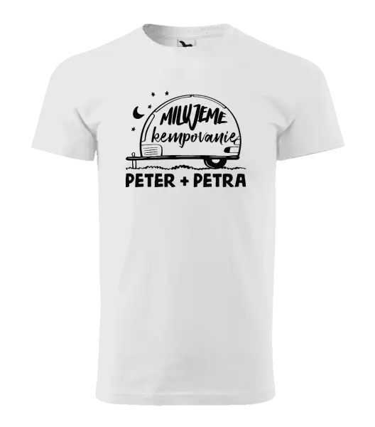 Pánske tričko Milujeme kempovanie