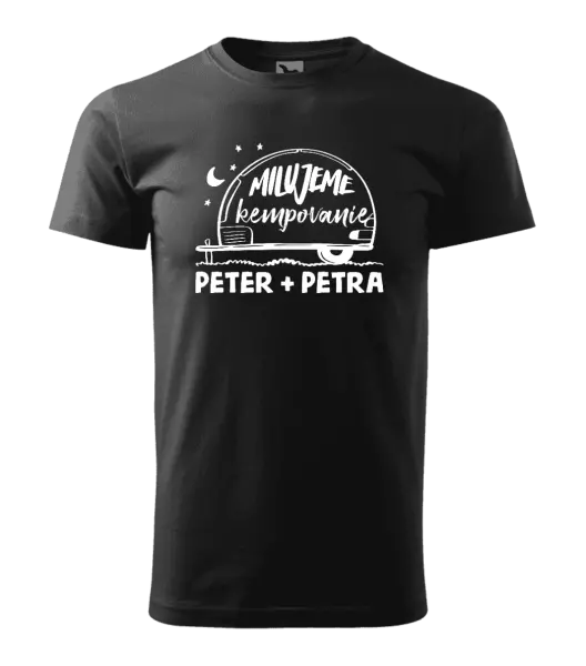 Pánske tričko Milujeme kempovanie