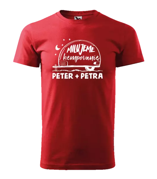 Pánske tričko Milujeme kempovanie