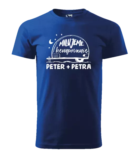 Pánske tričko Milujeme kempovanie