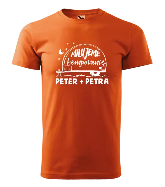 Pánske tričko Milujeme kempovanie