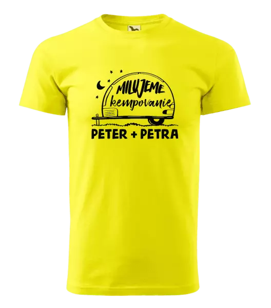 Pánske tričko Milujeme kempovanie