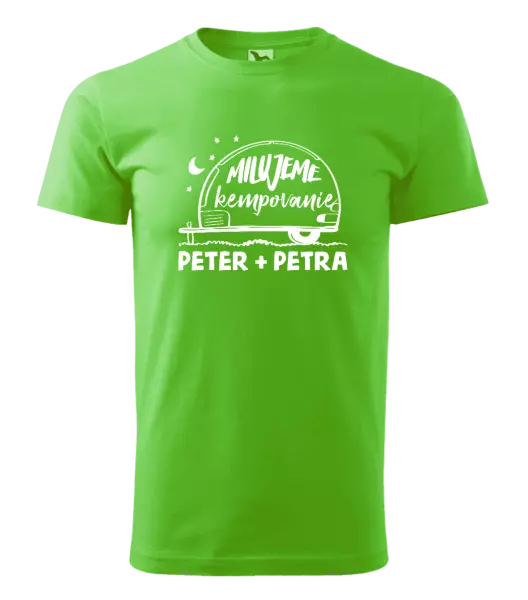 Pánske tričko Milujeme kempovanie