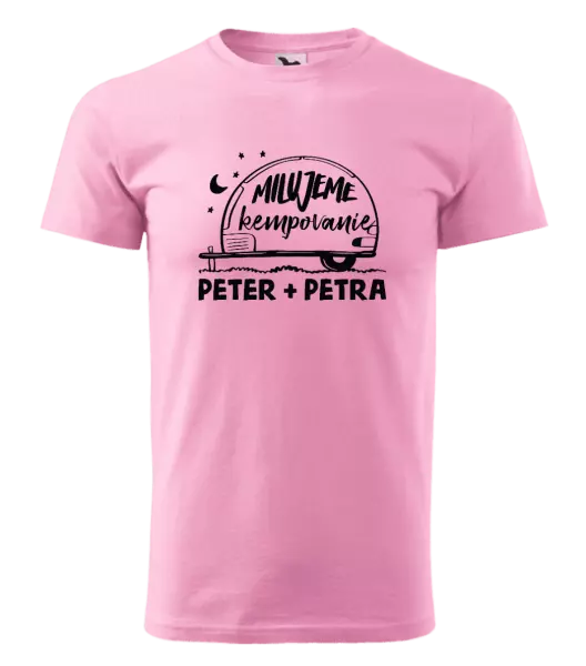 Pánske tričko Milujeme kempovanie