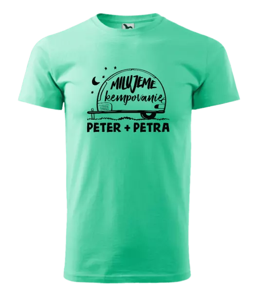 Pánske tričko Milujeme kempovanie