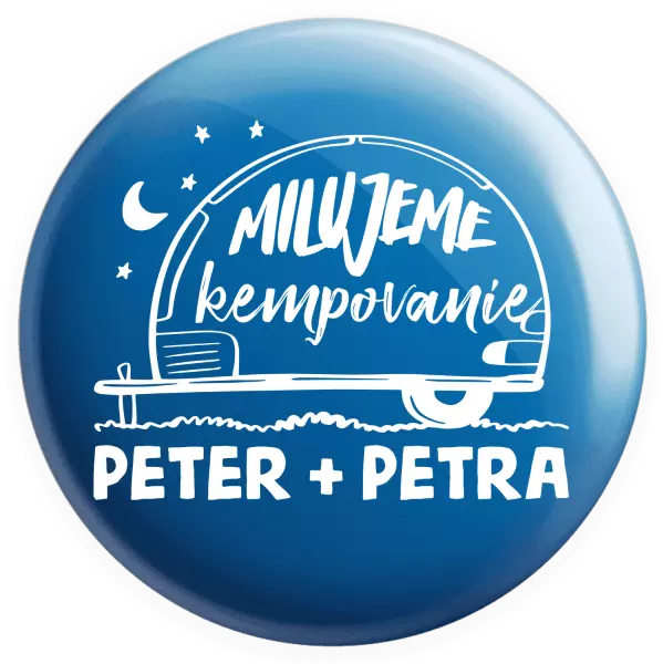 Placka Milujeme kempovanie