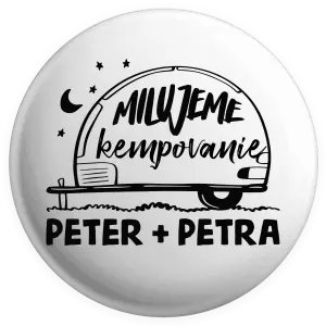 Placka Milujeme kempovanie