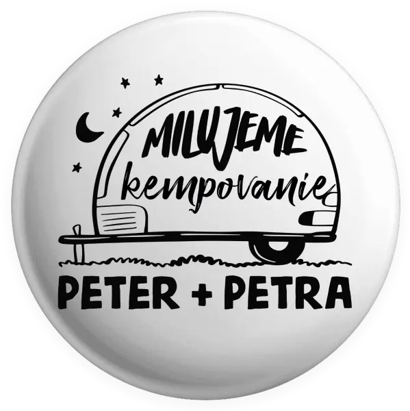 Placka Milujeme kempovanie