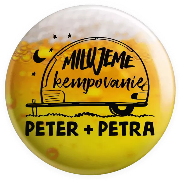 Placka Milujeme kempovanie