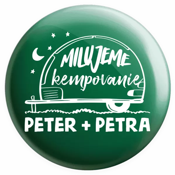 Placka Milujeme kempovanie