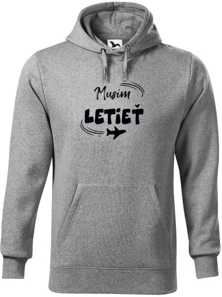 Pánska mikina Musím letieť