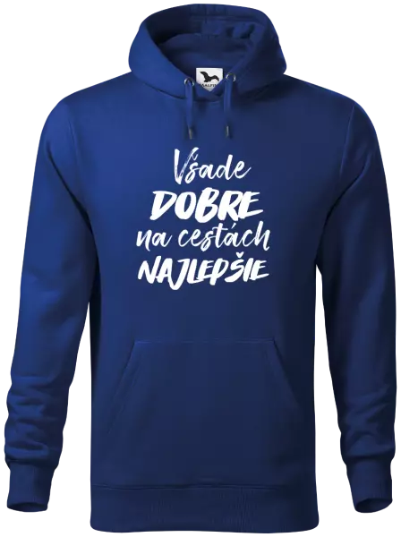 Pánska mikina Všade dobre na cestách najlepšie