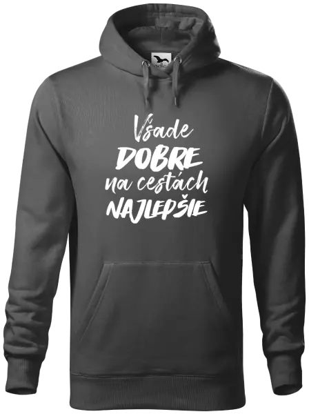 Pánska mikina Všade dobre na cestách najlepšie