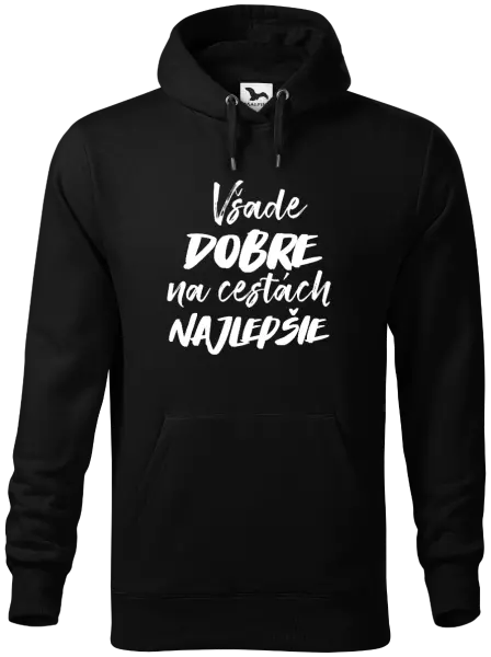 Pánska mikina Všade dobre na cestách najlepšie