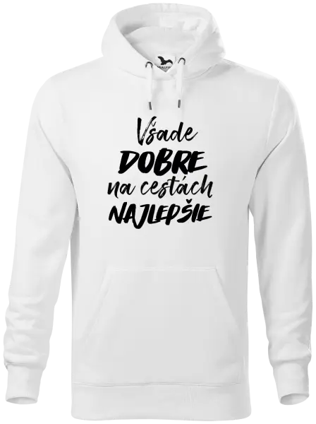 Pánska mikina Všade dobre na cestách najlepšie