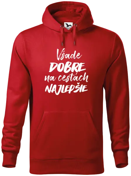 Pánska mikina Všade dobre na cestách najlepšie