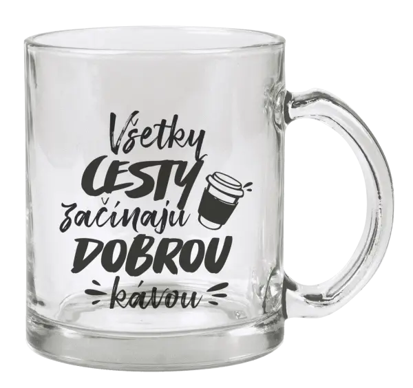 Hrnček Všetky cestky začínajú dobrou kávou