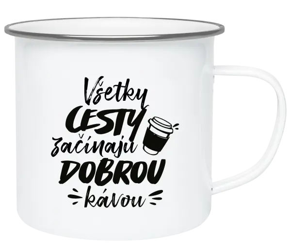 Plecháčik Všetky cestky začínajú dobrou kávou