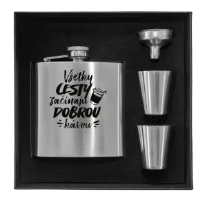 Ploskačka v krabičke Všetky cestky začínajú dobrou kávou