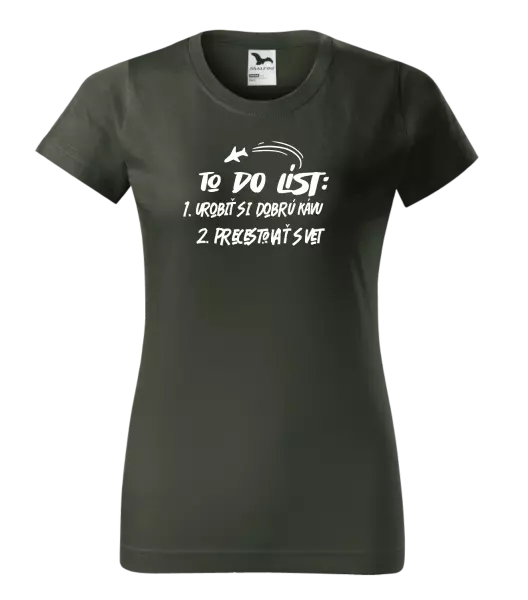 Dámske tričko To do list