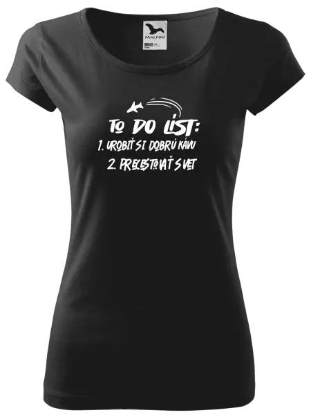 Dámske tričko To do list