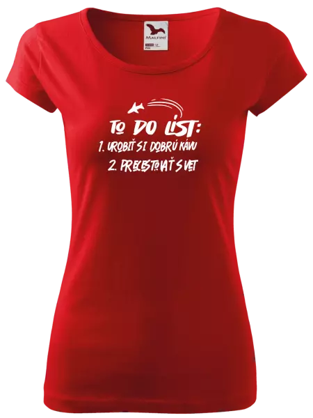 Dámske tričko To do list