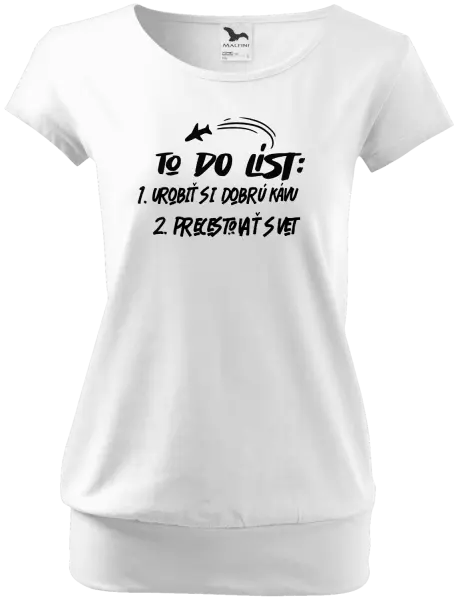 Dámske tričko To do list